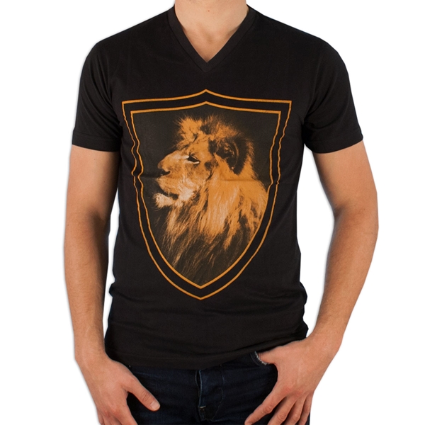 Bild von COPA Football - Holland Lion V-Neck T-Shirt - Black