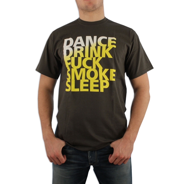 Afbeeldingen van Dressforward - Dance, Drink T-shirt - Dark Brown