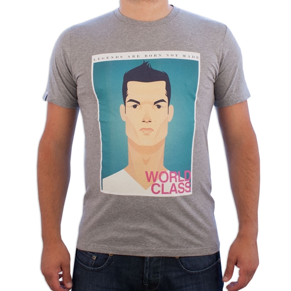 Afbeeldingen van World Class Collective - Legende Ronaldo T-Shirt - Grijs