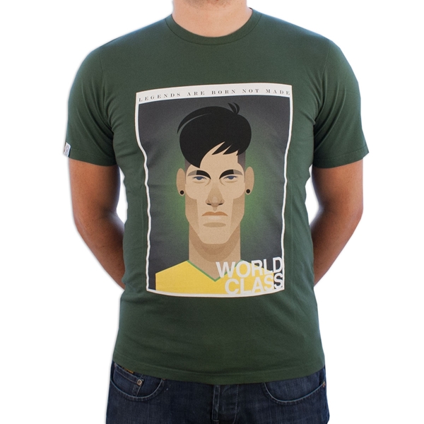 Afbeeldingen van World Class Collective - Legende Neymar T-Shirt - Groen