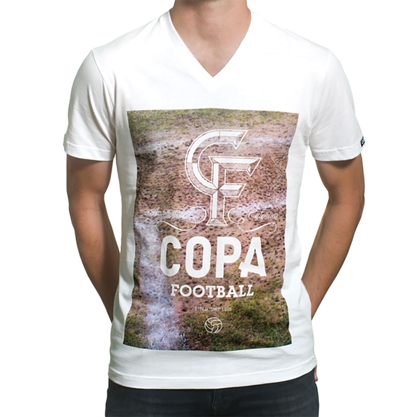 Afbeeldingen van COPA Football - Studs V-Neck T-Shirt - Wit