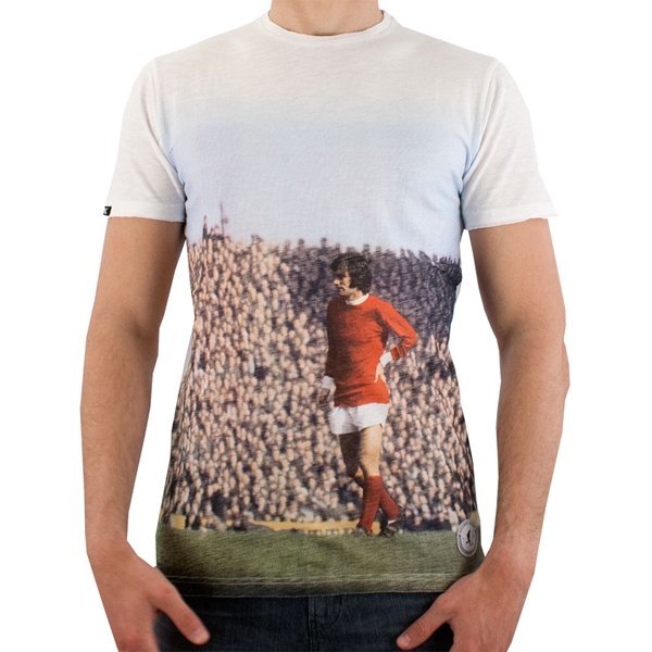 Afbeeldingen van COPA Football - George Best Manchester All Over Print T-Shirt - Wit